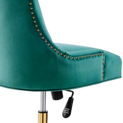 Modway Outlet Regent Tufted Performance Velvet Office Chair by Modway  Office Furniture Furniture Gold Teal - EEI-4571-GLD-TEA