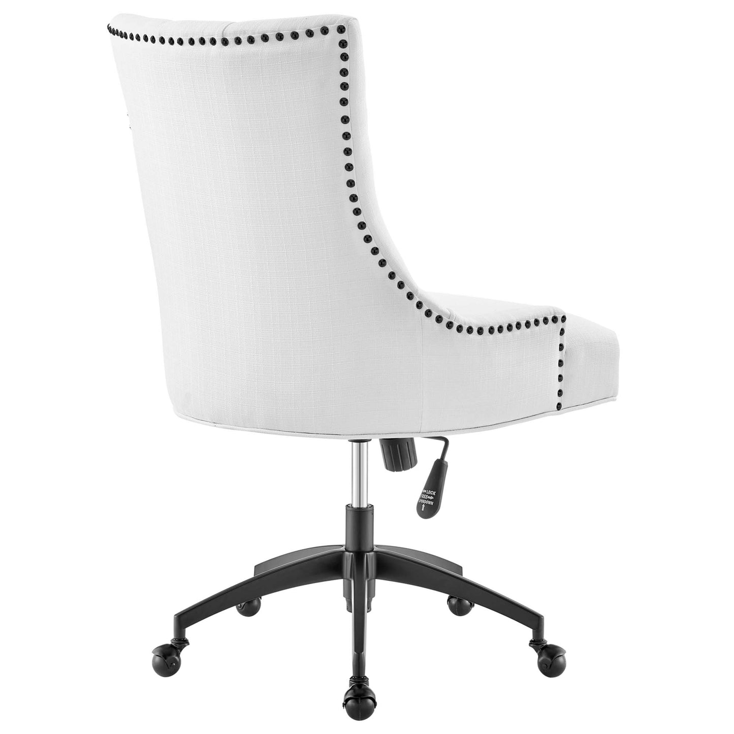 Modway Outlet Regent Tufted Fabric Office Chair by Modway  Office Furniture Furniture Black White - EEI-4572-BLK-WHI