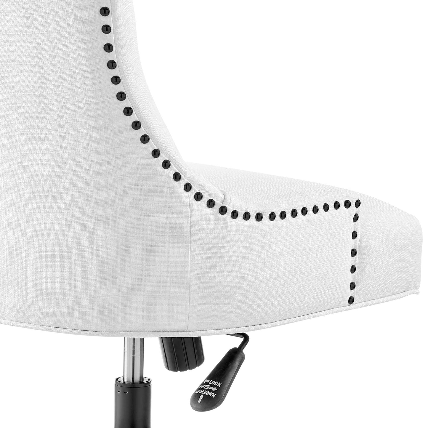 Modway Outlet Regent Tufted Fabric Office Chair by Modway  Office Furniture Furniture Black White - EEI-4572-BLK-WHI