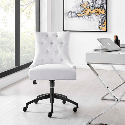 Modway Outlet Regent Tufted Fabric Office Chair by Modway  Office Furniture Furniture Black White - EEI-4572-BLK-WHI