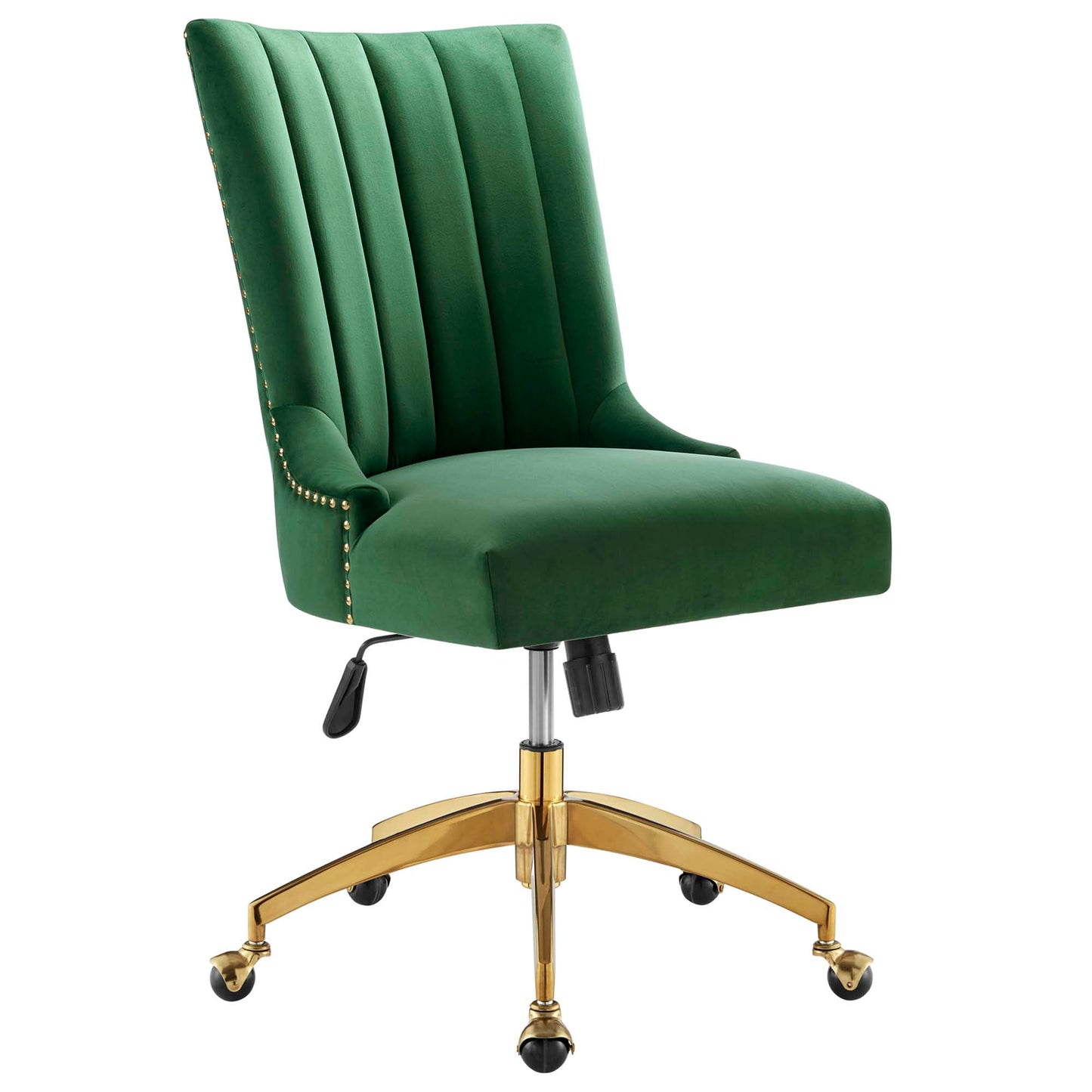 Modway Outlet Empower Channel Tufted Performance Velvet Office Chair by Modway  Office Furniture Furniture Gold Emerald - EEI-4575-GLD-EME