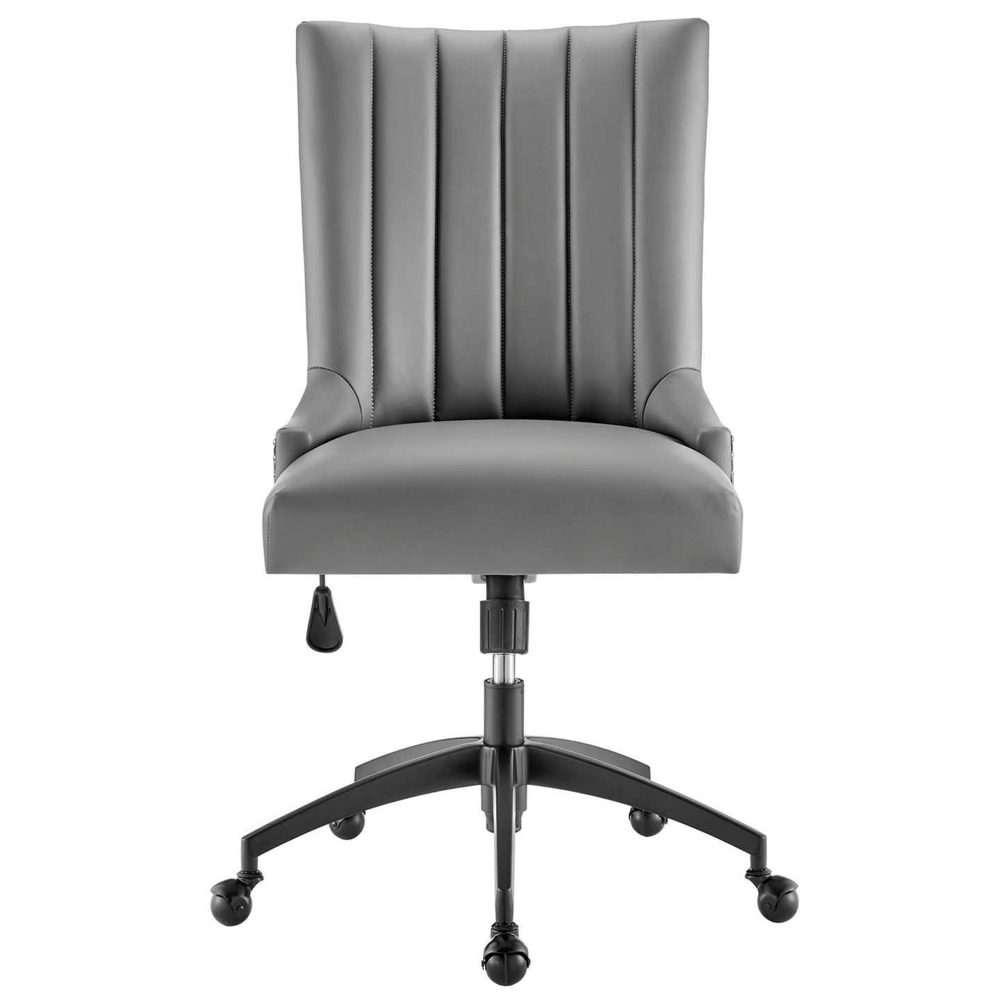 Modway Outlet Empower Channel Tufted Vegan Leather Office Chair by Modway  Office Furniture Furniture Black Gray - EEI-4577-BLK-GRY