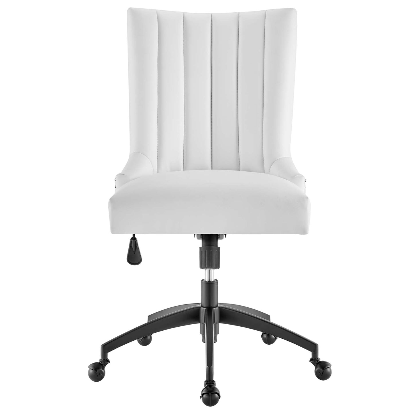 Modway Outlet Empower Channel Tufted Vegan Leather Office Chair by Modway  Office Furniture Furniture Black White - EEI-4577-BLK-WHI
