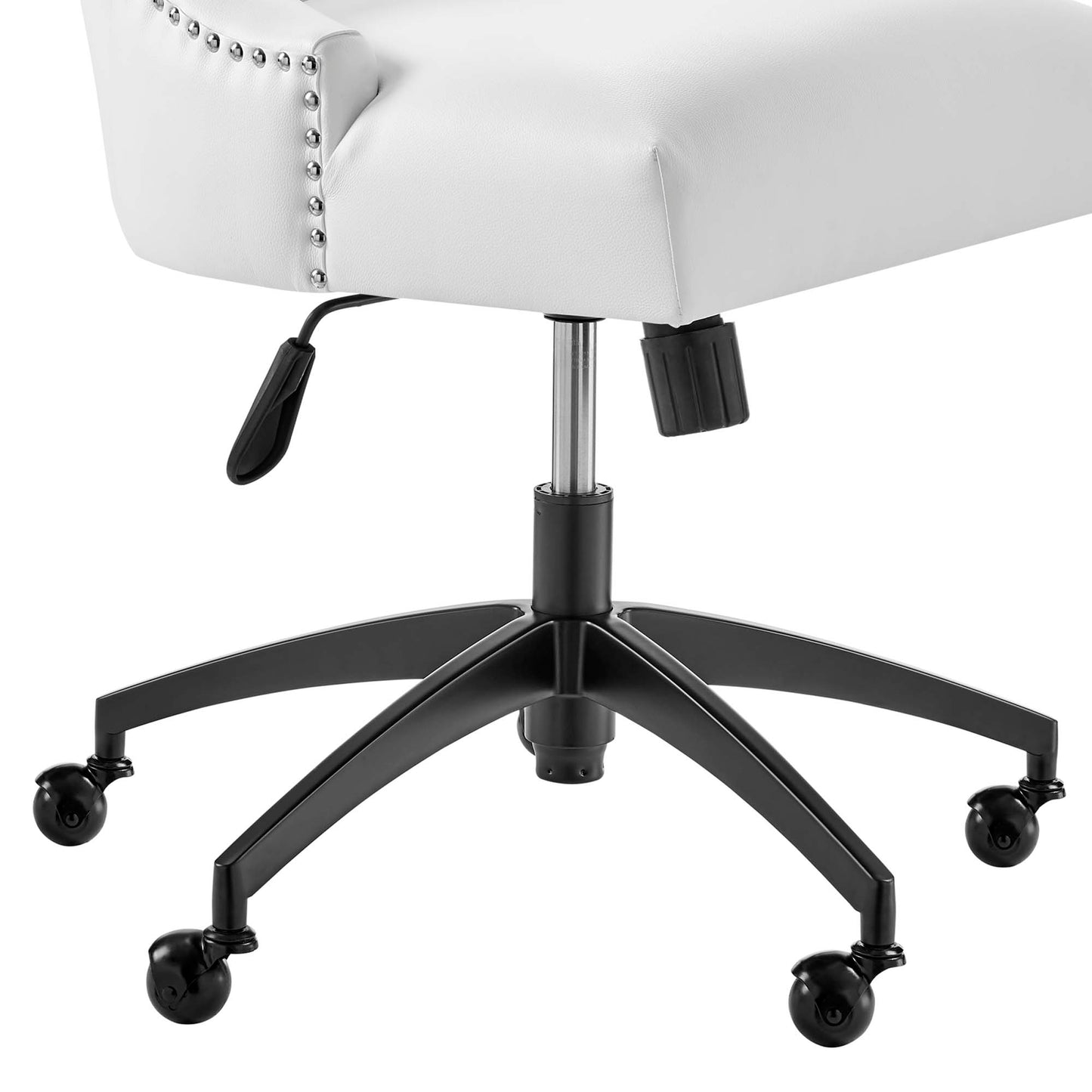 Modway Outlet Empower Channel Tufted Vegan Leather Office Chair by Modway  Office Furniture Furniture Black White - EEI-4577-BLK-WHI