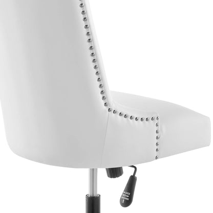 Modway Outlet Empower Channel Tufted Vegan Leather Office Chair by Modway  Office Furniture Furniture Black White - EEI-4577-BLK-WHI