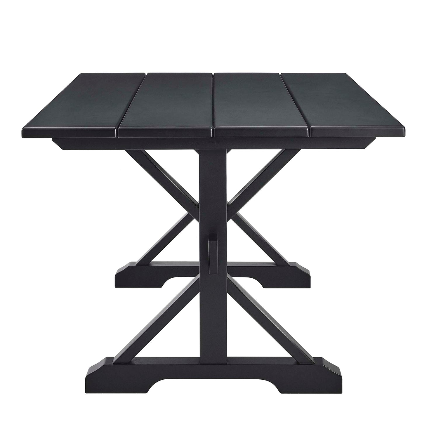 Modway Outlet Windchime 71" Wood Dining Table by Modway  Bar and Dining Furniture Black - EEI-4579-BLK
