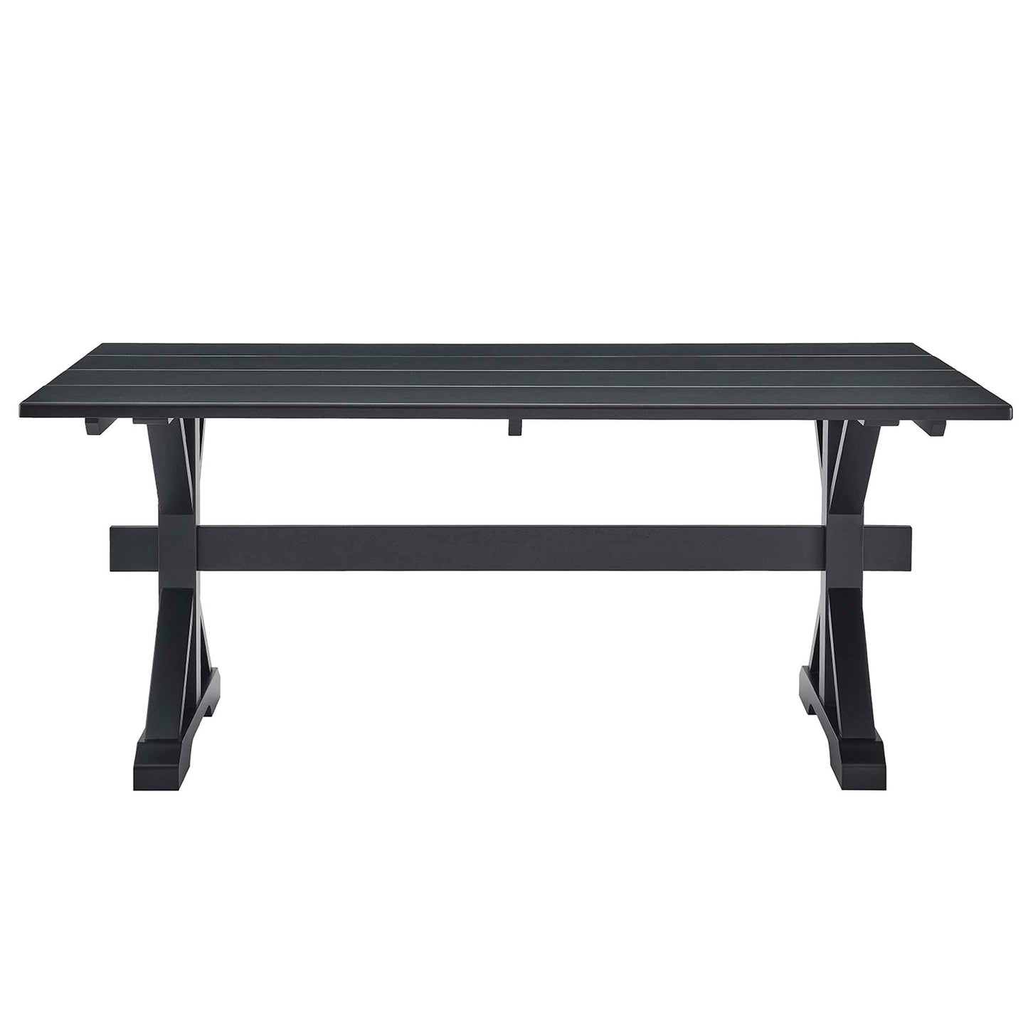 Modway Outlet Windchime 71" Wood Dining Table by Modway  Bar and Dining Furniture Black - EEI-4579-BLK