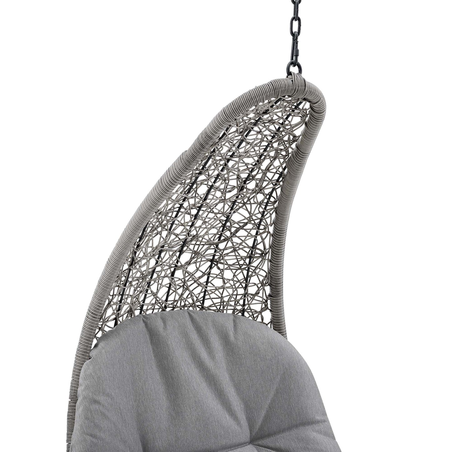 Modway - Landscape Hanging Chaise Lounge Outdoor Patio Swing Chair by Modway  Outdoor Furniture Daybeds and Lounges Gray - EEI-4589-LGR-GRY