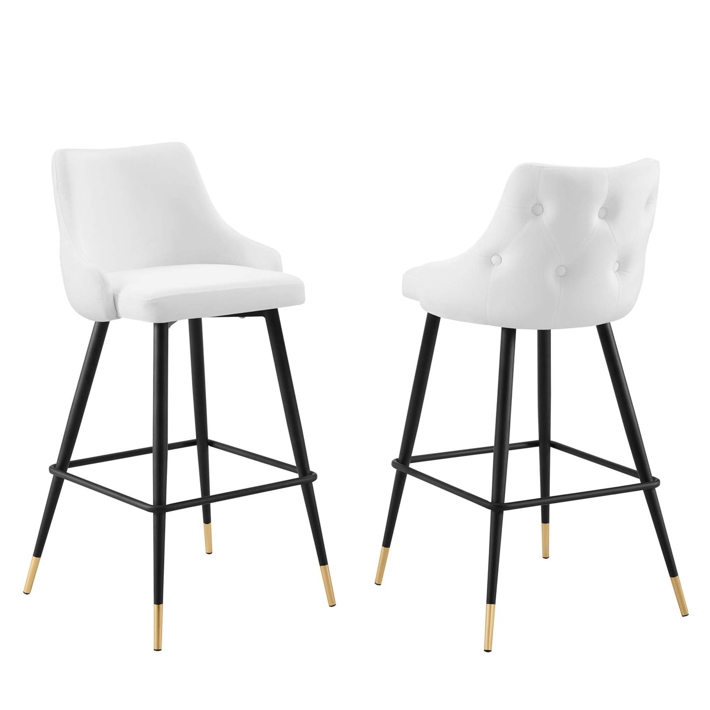 Modway Outlet Adorn Performance Velvet Bar Stool Set of 2 by Modway  Bar and Dining Furniture White - EEI-4595-WHI