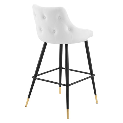Modway Outlet Adorn Performance Velvet Bar Stool Set of 2 by Modway  Bar and Dining Furniture White - EEI-4595-WHI