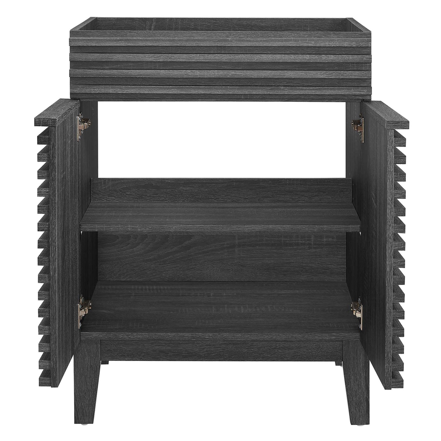 Modway Outlet Render 24" Bathroom Vanity Cabinet (Sink Basin Not Included) by Modway  Bathroom Furniture Charcoal - EEI-4598-CHA