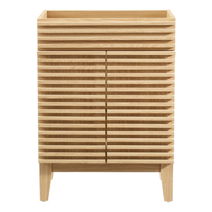 Modway - Render 24" Bathroom Vanity Cabinet (Sink Basin Not Included) by Modway  Bathroom Vanities Brown - EEI-4598-OAK