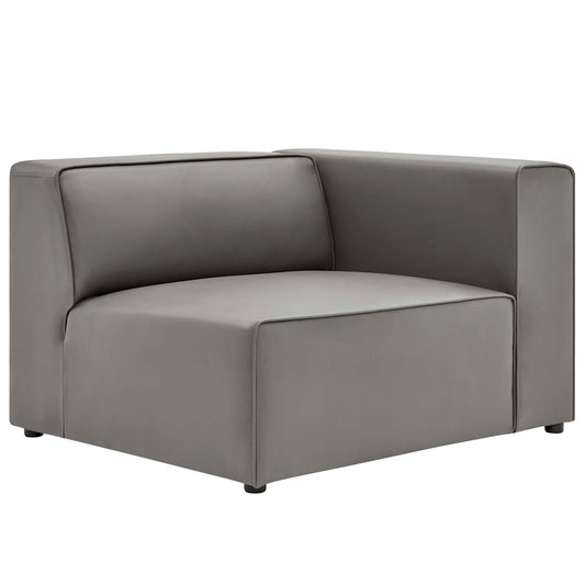 Modway - Mingle Vegan Leather Right-Arm Chair by Modway  Living Room Sofas and Armchairs Gray - EEI-4622-GRY