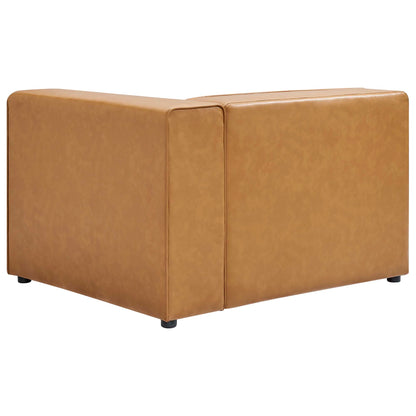 Modway - Mingle Vegan Leather Right-Arm Chair by Modway  Living Room Sofas and Armchairs Brown - EEI-4622-TAN