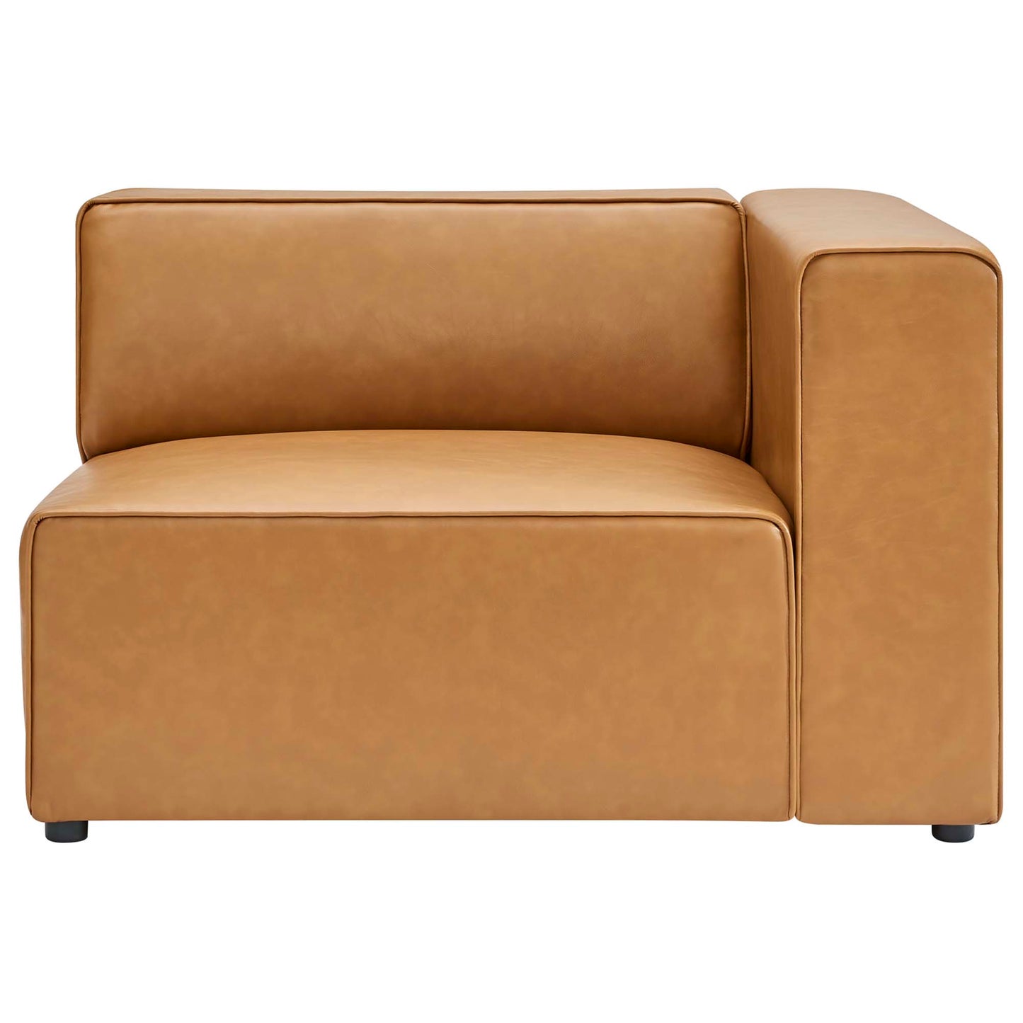 Modway - Mingle Vegan Leather Right-Arm Chair by Modway  Living Room Sofas and Armchairs Brown - EEI-4622-TAN