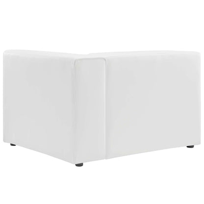 Modway - Mingle Vegan Leather Right-Arm Chair by Modway  Living Room Sofas and Armchairs White - EEI-4622-WHI