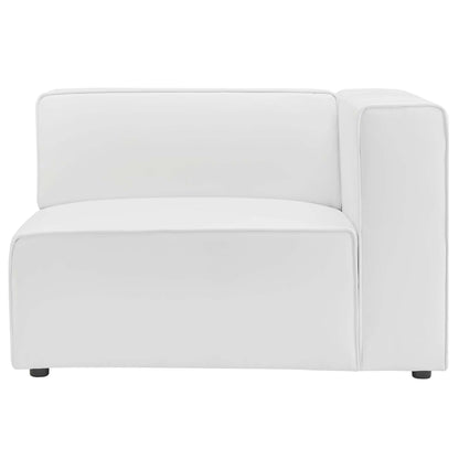 Modway - Mingle Vegan Leather Right-Arm Chair by Modway  Living Room Sofas and Armchairs White - EEI-4622-WHI