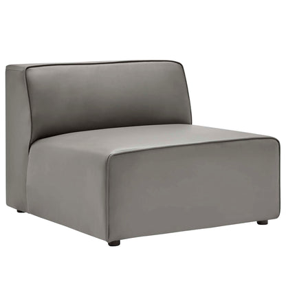 Modway - Mingle Vegan Leather Armless Chair by Modway  Living Room Sofas and Armchairs Gray - EEI-4623-GRY