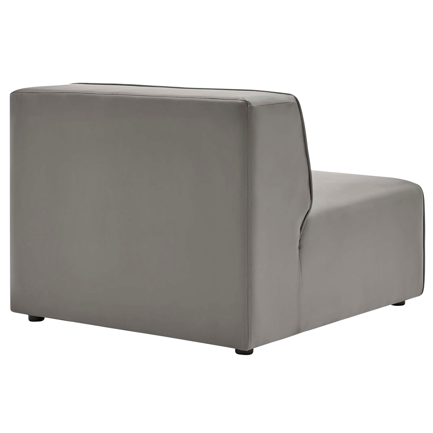 Modway - Mingle Vegan Leather Armless Chair by Modway  Living Room Sofas and Armchairs Gray - EEI-4623-GRY