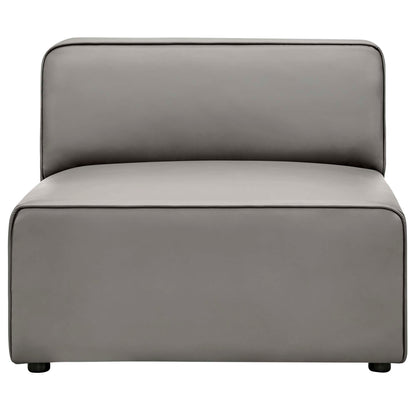 Modway - Mingle Vegan Leather Armless Chair by Modway  Living Room Sofas and Armchairs Gray - EEI-4623-GRY