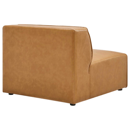 Modway - Mingle Vegan Leather Armless Chair by Modway  Living Room Sofas and Armchairs Brown - EEI-4623-TAN