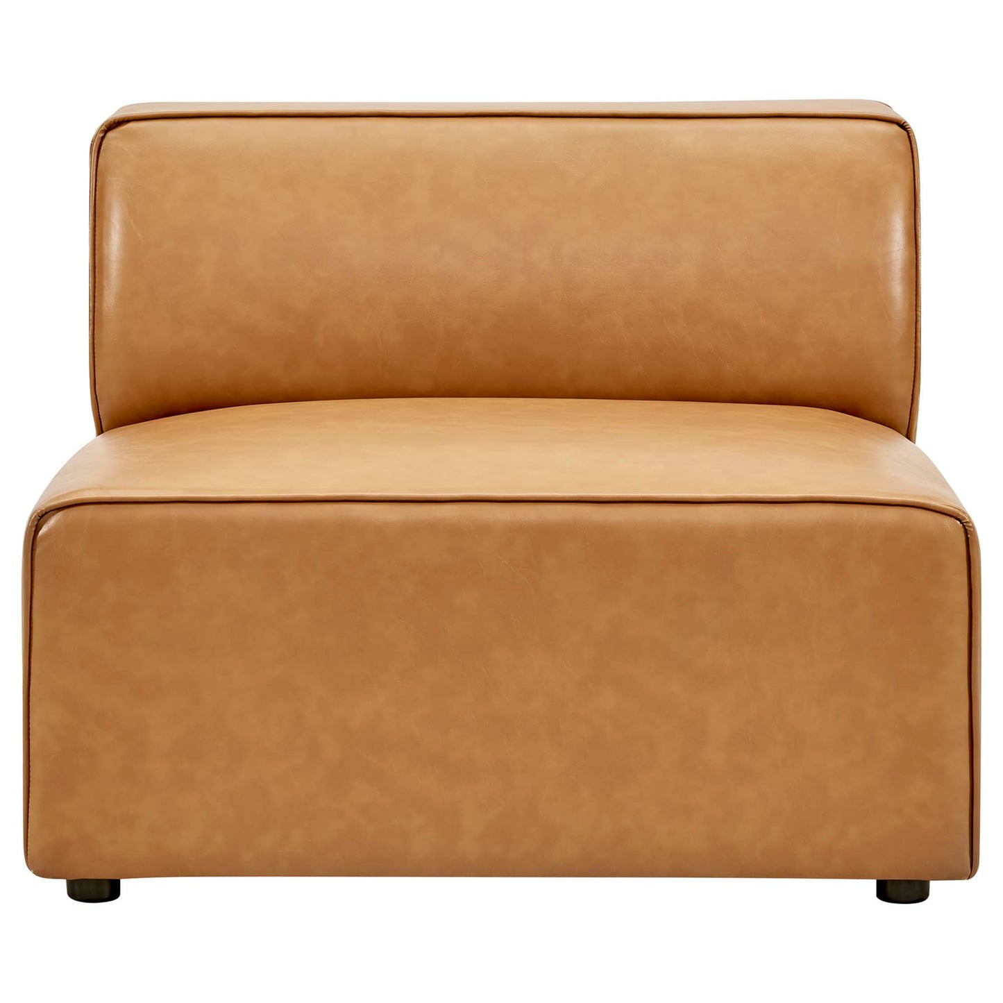 Modway - Mingle Vegan Leather Armless Chair by Modway  Living Room Sofas and Armchairs Brown - EEI-4623-TAN