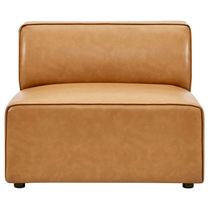 Modway - Mingle Vegan Leather Armless Chair by Modway  Living Room Sofas and Armchairs Brown - EEI-4623-TAN