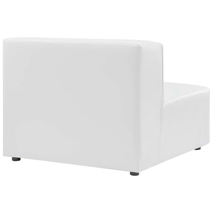 Modway - Mingle Vegan Leather Armless Chair by Modway  Living Room Sofas and Armchairs White - EEI-4623-WHI