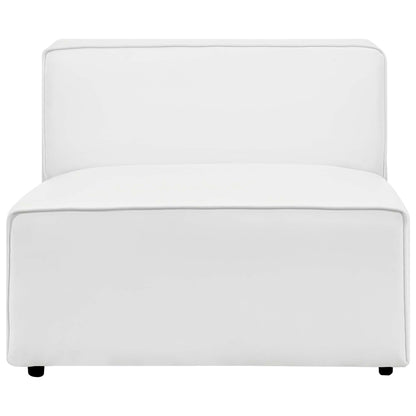 Modway - Mingle Vegan Leather Armless Chair by Modway  Living Room Sofas and Armchairs White - EEI-4623-WHI