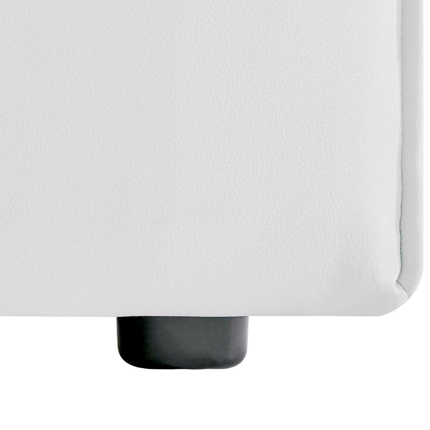 Modway - Mingle Vegan Leather Armless Chair by Modway  Living Room Sofas and Armchairs White - EEI-4623-WHI