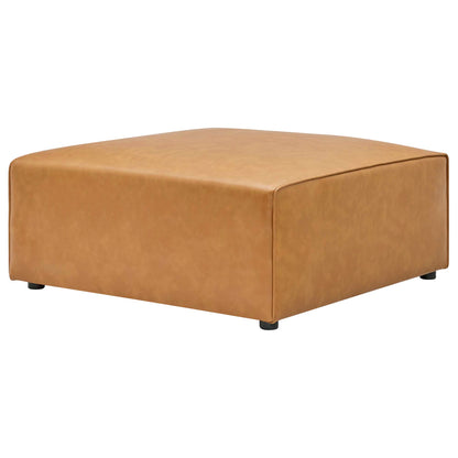 Modway - Mingle Vegan Leather Ottoman by Modway  Living Room Sofas and Armchairs Brown - EEI-4624-TAN