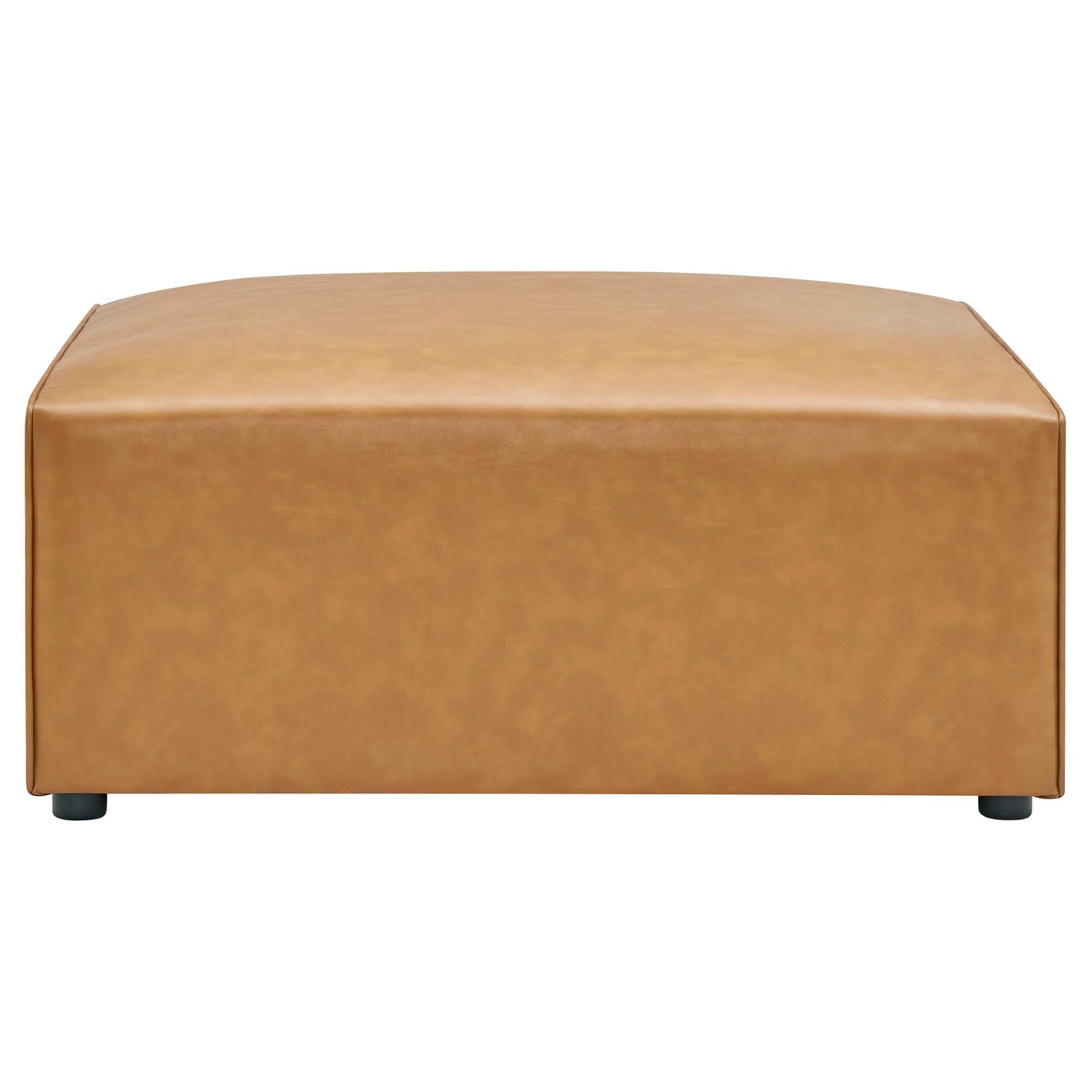 Modway - Mingle Vegan Leather Ottoman by Modway  Living Room Sofas and Armchairs Brown - EEI-4624-TAN