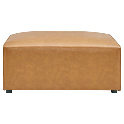 Modway - Mingle Vegan Leather Ottoman by Modway  Living Room Sofas and Armchairs Brown - EEI-4624-TAN