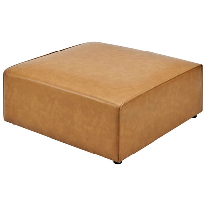 Modway - Mingle Vegan Leather Ottoman by Modway  Living Room Sofas and Armchairs Brown - EEI-4624-TAN