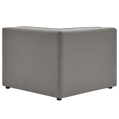 Modway Outlet Mingle Vegan Leather Corner Chair by Modway  Living Room Furniture Gray - EEI-4625-GRY