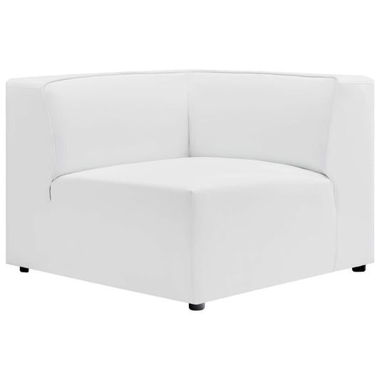 Modway - Mingle Vegan Leather Corner Chair by Modway  Living Room Sofas and Armchairs White - EEI-4625-WHI