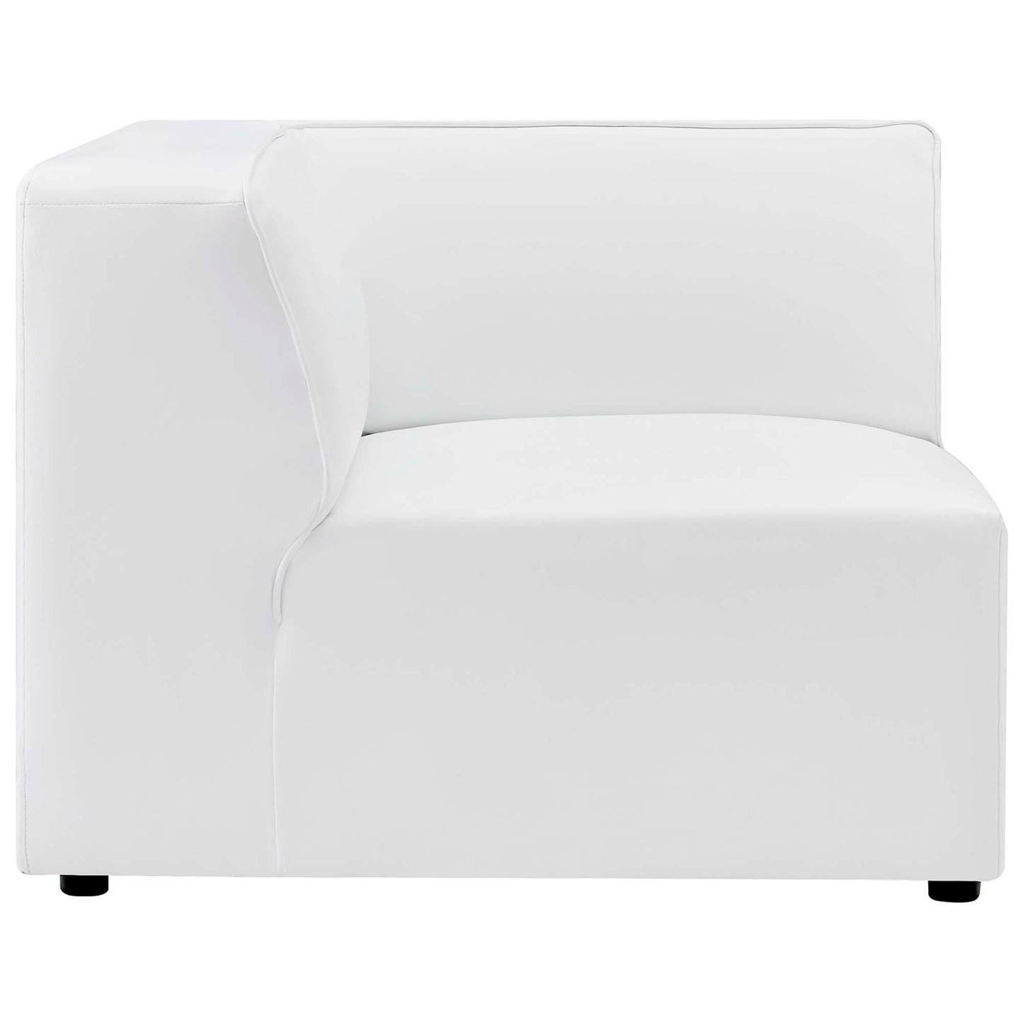 Modway - Mingle Vegan Leather Corner Chair by Modway  Living Room Sofas and Armchairs White - EEI-4625-WHI