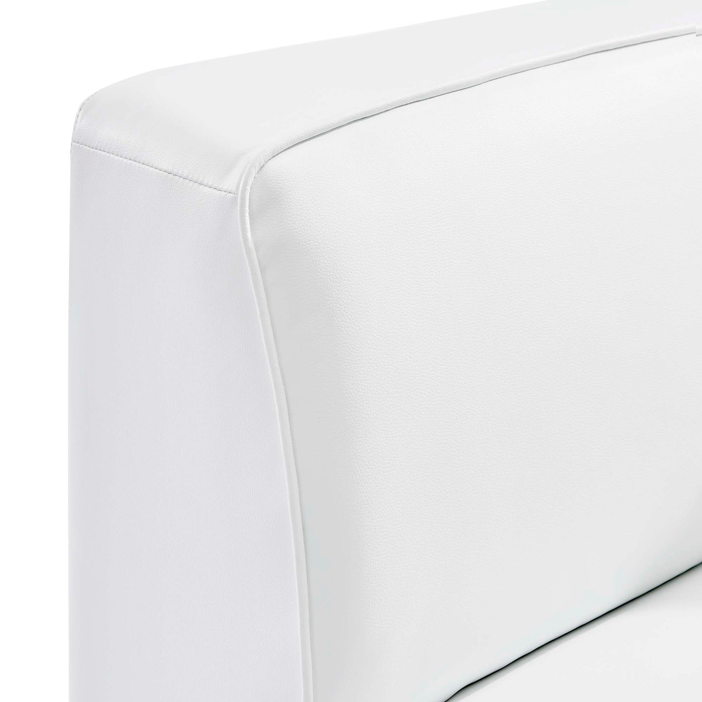 Modway - Mingle Vegan Leather Corner Chair by Modway  Living Room Sofas and Armchairs White - EEI-4625-WHI