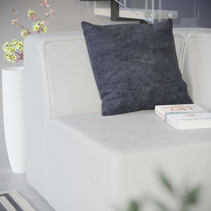 Modway - Mingle Vegan Leather Corner Chair by Modway  Living Room Sofas and Armchairs White - EEI-4625-WHI