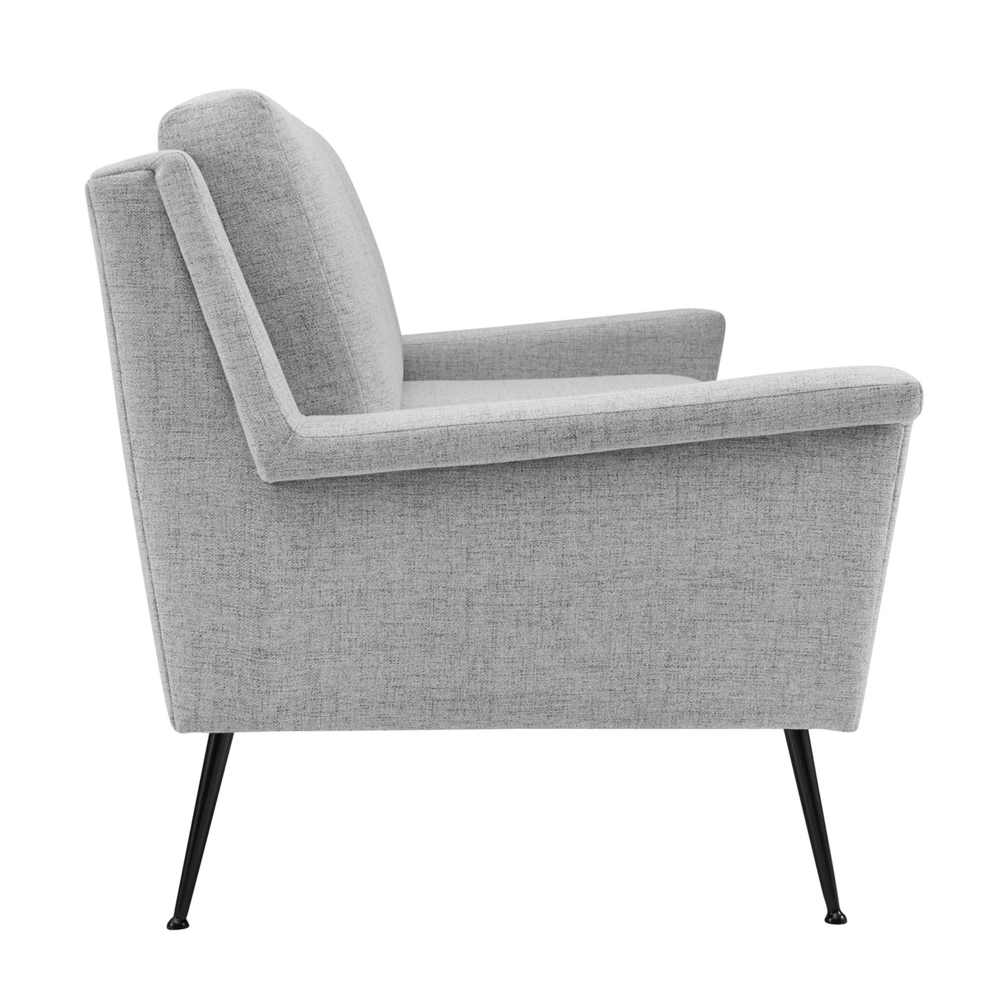 Modway Outlet Chesapeake Fabric Sofa by Modway  Living Room Furniture Black Light Gray - EEI-4628-BLK-LGR