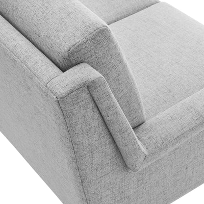 Modway Outlet Chesapeake Fabric Sofa by Modway  Living Room Furniture Black Light Gray - EEI-4628-BLK-LGR