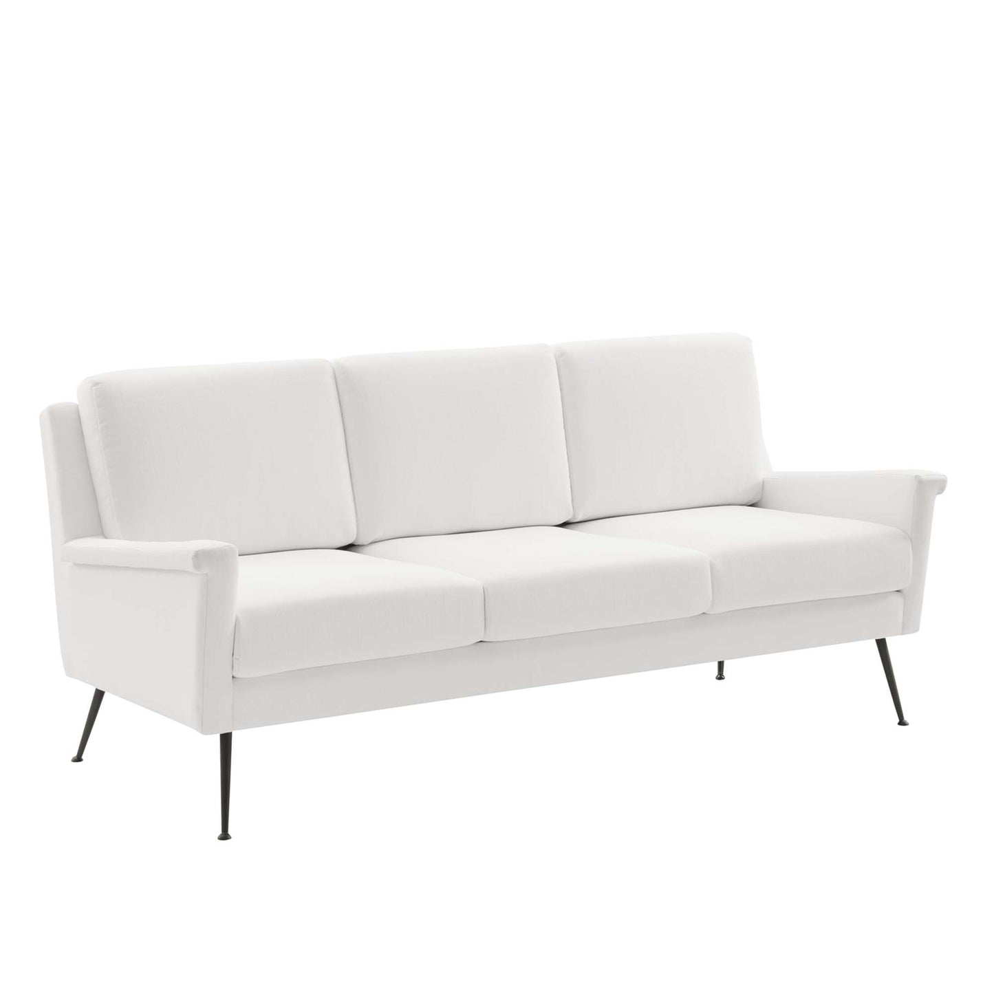 Modway Outlet Chesapeake Fabric Sofa by Modway  Living Room Furniture Black White - EEI-4628-BLK-WHI
