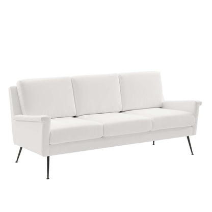 Modway Outlet Chesapeake Fabric Sofa by Modway  Living Room Furniture Black White - EEI-4628-BLK-WHI