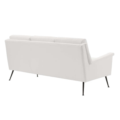 Modway Outlet Chesapeake Fabric Sofa by Modway  Living Room Furniture Black White - EEI-4628-BLK-WHI