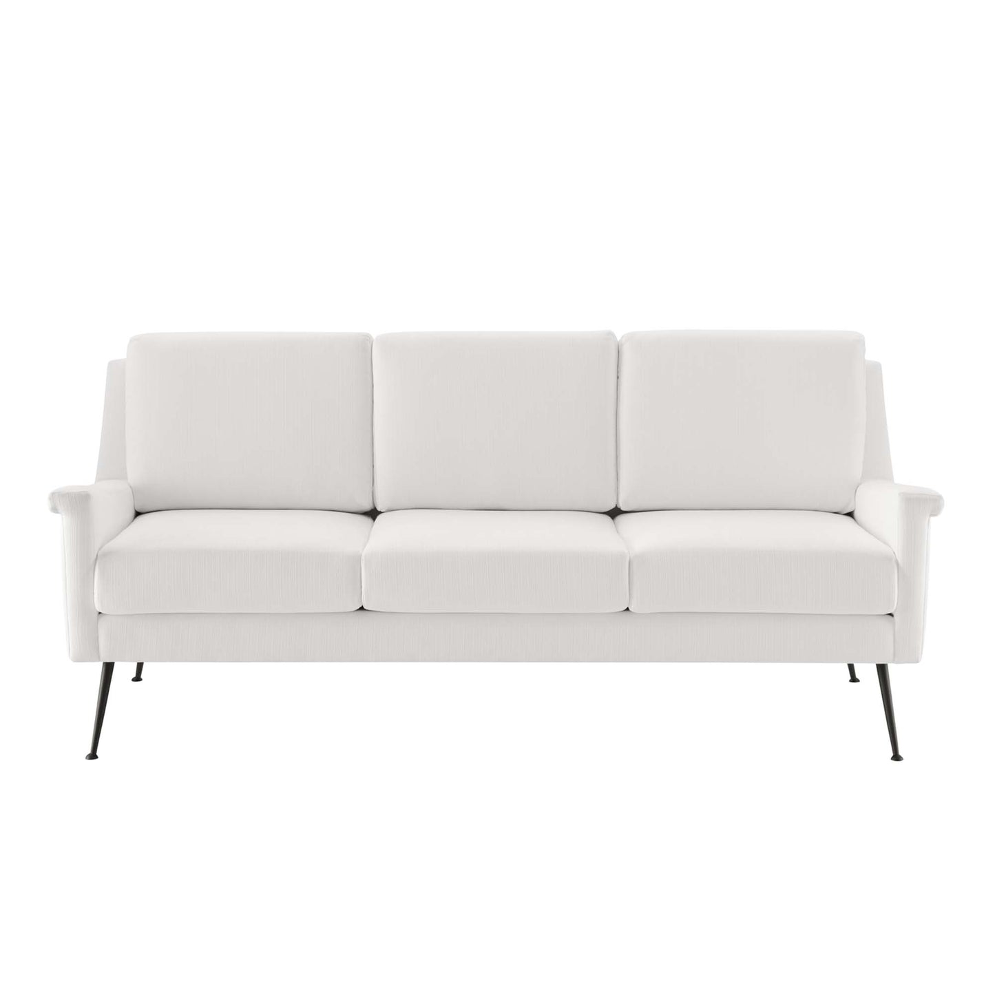 Modway Outlet Chesapeake Fabric Sofa by Modway  Living Room Furniture Black White - EEI-4628-BLK-WHI