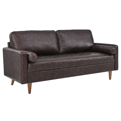 Modway Outlet Valour Leather Sofa by Modway  Living Room Furniture Brown - EEI-4633-BRN