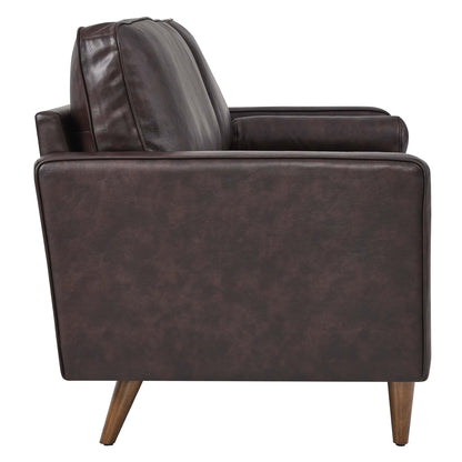 Modway Outlet Valour Leather Sofa by Modway  Living Room Furniture Brown - EEI-4633-BRN