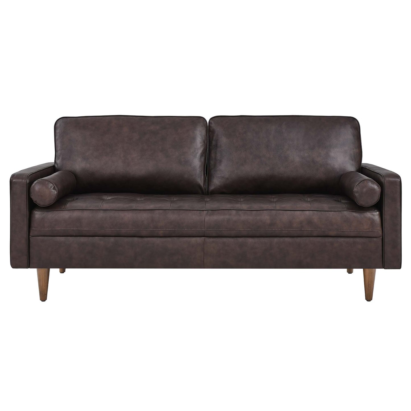 Modway Outlet Valour Leather Sofa by Modway  Living Room Furniture Brown - EEI-4633-BRN
