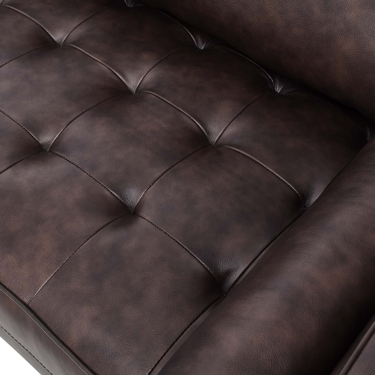 Modway Outlet Valour Leather Sofa by Modway  Living Room Furniture Brown - EEI-4633-BRN