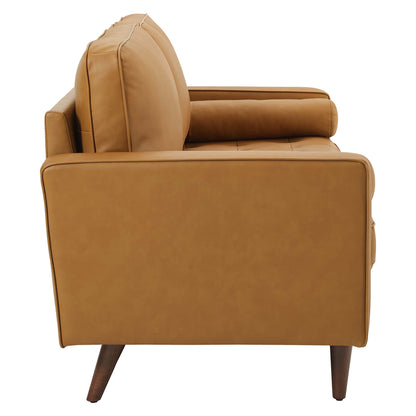 Modway Outlet Valour Leather Sofa by Modway  Living Room Furniture Tan - EEI-4633-TAN